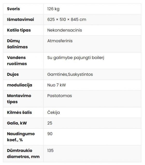 THERMONA 25 EZ/B dujinis katilas