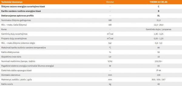 THERMONA THERM 28 CXE.AA dujinis katilas