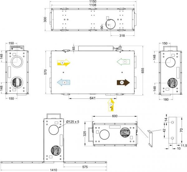 Rekuperatorius Systemair Save VSR 150/B