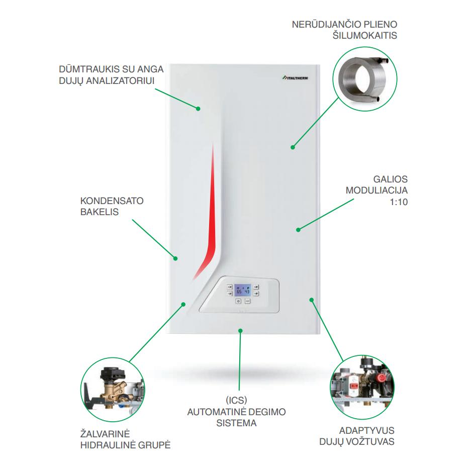 Italtherm City Class 35 K dujinis kondensacinis katilas