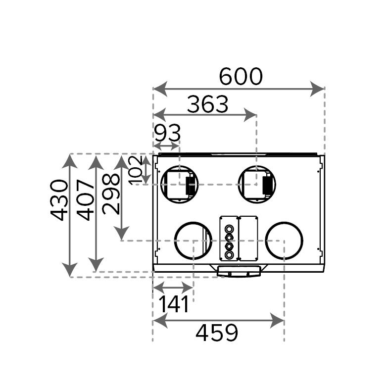 Rekuperatorius Vallox 096MV, 342 m3/h