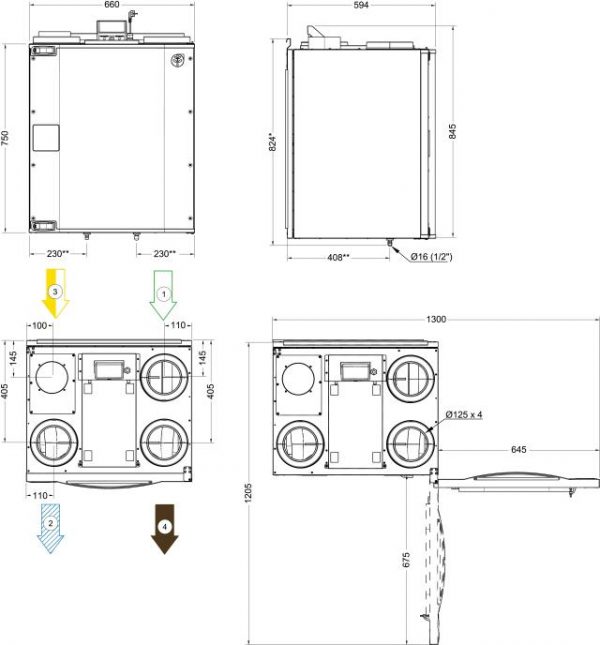 Rekuperatorius Systemair Save VTC 200