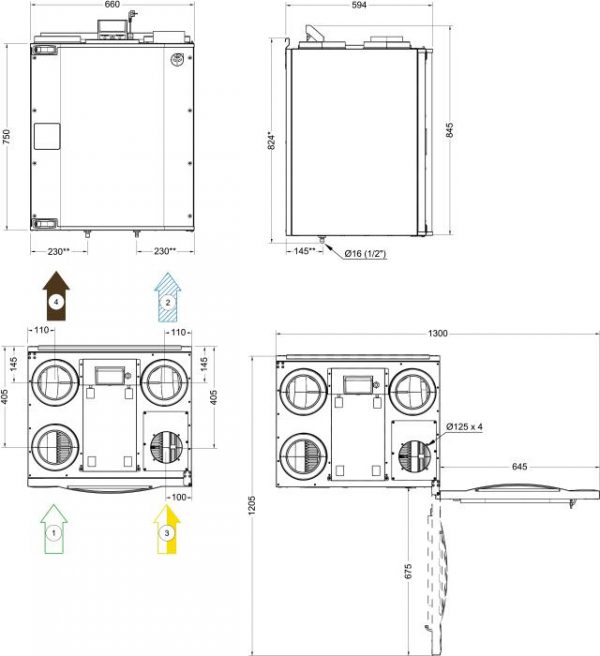 Rekuperatorius Systemair Save VTC 200