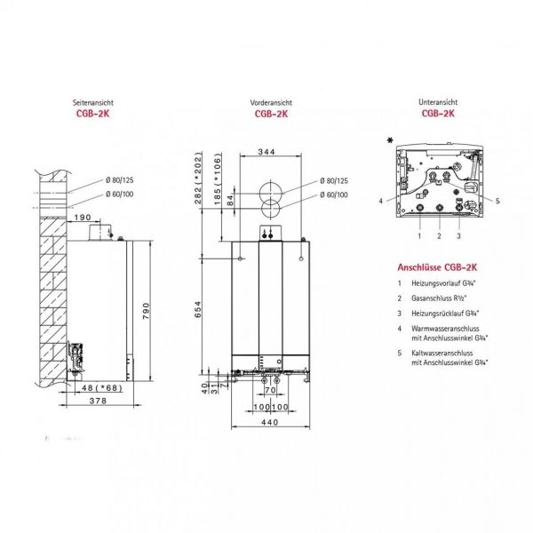 WOLF CGB-2-20 dujinis kondensacinis katilas